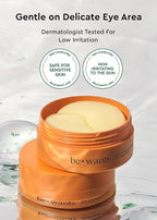 Bewants Hydrogel Eye Patches with Deep Toning Glutathione, 60 Patches, Under Eye Masks for Brightening and Radiance, Caffeine & Niacinamide patches, Korean Skincare