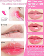Plumping Lip Glow Oil,Hydrating Tinted Lip Lipstain,Gift