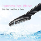 40pcs Eyebrow Razor for Women, Newbie Friendly Dermaplane Razor, Face Razors and Shaver Dermaplaning with Protective Covers (Black)