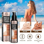Self Tanner Tanning Lotion-Nice smell,Natural & Organic Ingredients Clear Self Tan - Sunless Tanning Lotion Best Sellers for Face,Body,and Legs. Moisturizer for Fair to Medium Skin