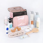 Women's hanging travel toiletry bag