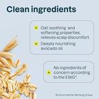 ATTITUDE Hair Shampoo for Sensitive Dry Scalp, EWG Verified, Soothing Oat, Dry and Damaged Hair, Naturally Derived Ingredients, Vegan and Plant-Based, Nourishing, Avocado Oil, 16 Fl Oz