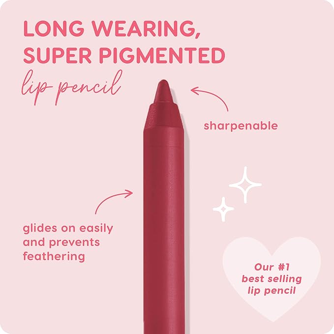 ColourPop Lippie Lip Pencil - High-Pigment, Long-Lasting Lip Liner - Sharpenable Lip Liner Pencil for High-Impact Lip Color - Vegan, Cream Formula with Precise Application - Bichette (0.04 oz)