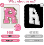 Personalized initial letter makeup bag,