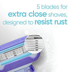 Gillette Venus Deluxe Smooth Swirl Women's Razor Handle + 2 Blade Refills (Pack of 2)