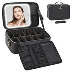 Relavel makeup train case with