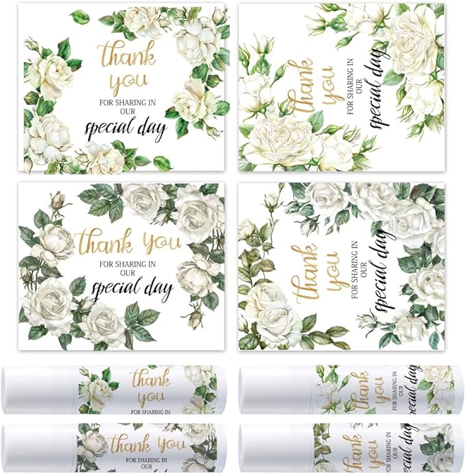 OLYCRAFT 100Pcs Self-Adhesive Lip Balm Tag Wrapping