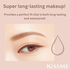 Heroine Make by KISSME Soft Define Waterproof Cream Pencil Eyeliner, Long-Lasting Natural Shades, 0.1g Punched Oval Core, 01 Natural Brown, 0.01oz