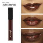 Mented Cosmetics Lip Gloss for Women Tinted Lip Balm Stain, Long Lasting Buildable Moisturizing Lipgloss Lipstick Topper, Made in USA, Cruelty Free Vegan Makeup, Baby Brown