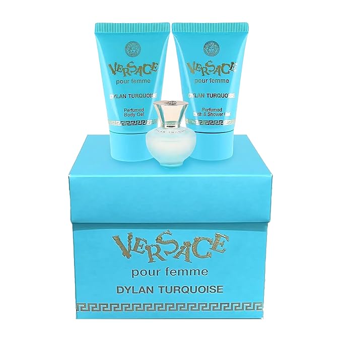 Versace Dylan Turquoise Womens Mini Perfume Trio Gift Set
