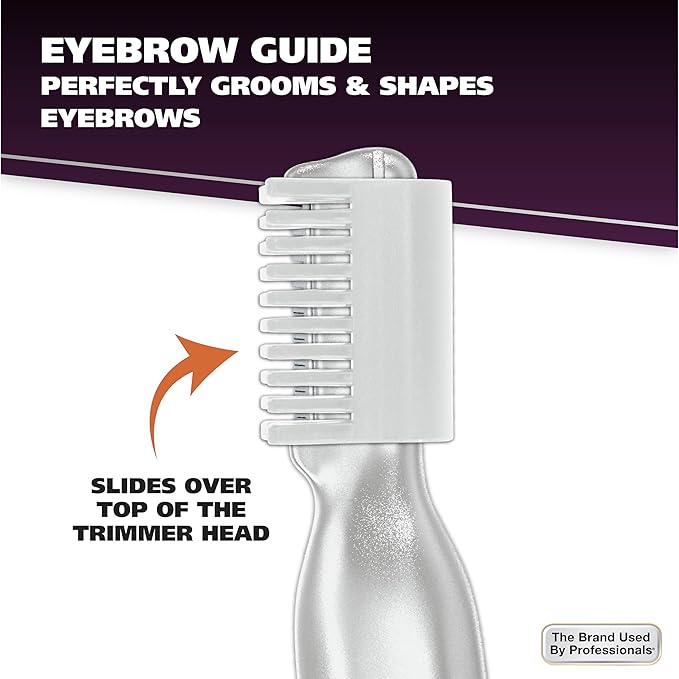 Wahl Clean & Confident Female Battery Pen Trimmer with Rinseable Blades for Eyebrows, Facial Hair, & Light Grooming- Hygienic Grooming & Easy Cleaning with Battery Included - Model 5640-100