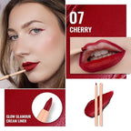 Oulac Red Retractable Lipliner Pencil 2in1 Waterproof Makeup Stick for Lip Liners and Eye Liners, Smooth and Creamy, Long Lasting Matte Finish, Vegan Beauty, 07 Cherry