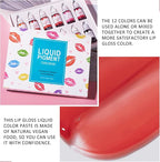 KYDA 12 Colors Lipstick Liquid Pigment Set,DIY Lip Pigment