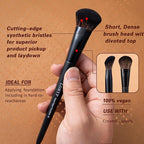 LORYP Black Makeup Brushes Set 21Pcs Powder Blush Foundation Concealer Highlighter Brush Vegan Pro Face and Eye Brush Kit