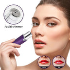 Eyebrow Facial Trimmer, Facial Hair Removal for Women, Smooth & Painless Face Razors Eyebrow Shaver for Women - 2 in 1 Facial Hair Remover & Eyebrow Trimmer with Built-in Battery for Face, Lip, Chin