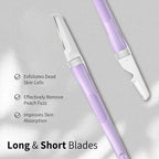 Dermaplane Razor Blades, Dermablade, Safe and Effective Removal Women Facial Peach Fuzz, Gentle Skin Exfoliation Blades, 4 Long and 4 Short Dermaplaning Blades