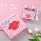 4 In 1 Peach Lip Care Kit With Lip Exfoliator Scrub And Moisturizer, Peach Scrub Bubble, Hydrating Lip Mask, Lip Scrubs Gentle Exfoliating, Instant Moisturizing, Lip Balm Hydrating For Very Dry Lips