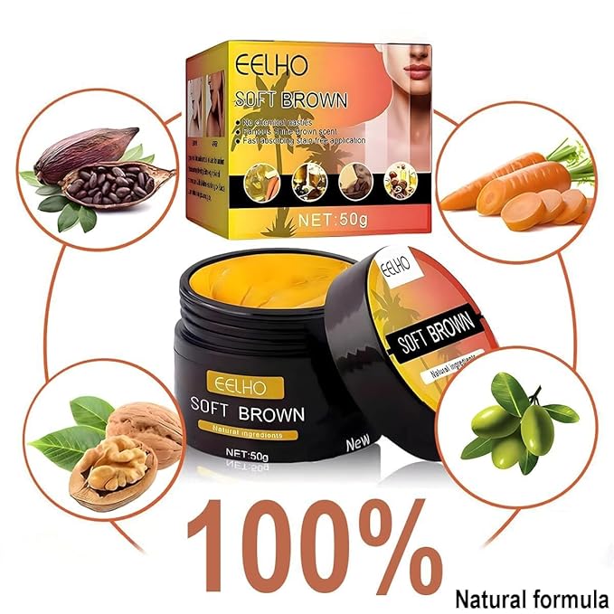 Lngredients:Carrot, Tanning Gel, Tanning Oil, Tanning Lotion, Tanning Bed Lotion, Indoor/Outdoor Tanning Lotion for Tattoo & Color Fade Protection - Anti-Orange【50g】