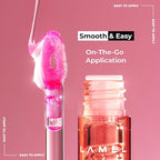 All-in-One Lip Tinted Plumping Oil - Universal Color & Moisture, Soft Balm for Day & Night Use, Lip Mask&Lip Gloss - Long-Lasting & Scented, Berry Ice 404-3ml/0.1fl.oz