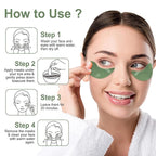 Under eye patches-30 pairs green
