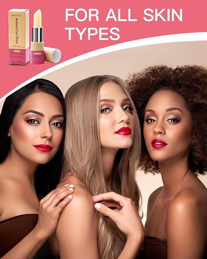 Retinol Eye Stick, Eye Brightener Balm, SPF 30+ Retinol Eye Cream With Hyaluronic Acid, For Dark Circle and Puffiness, Visible Results in 1-2 Weeks, Anti Aging Under Eye Cream for Wrinkles and Bags Reduces Fine Lines, 0.1oz