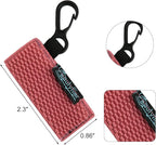 Beautyflier Keychain, Lip Balm Holder for Burts Bees Chapstick - 5pcs, Elastic, Stylish, Unique Designs, Attractive Color, Clip On, Lightweight, Red, Blue, Pink