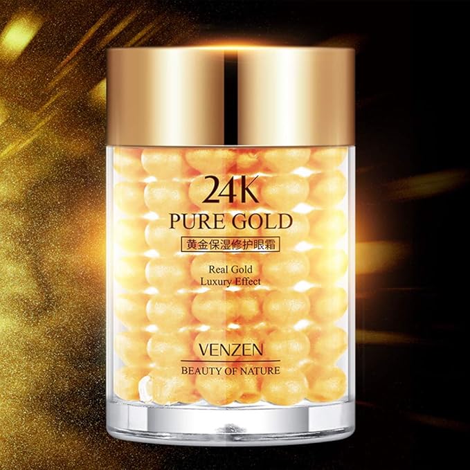 VENZEN Pure 24K Gold Eye Cream Real Luxury Effect Beauty Of Nature Nourishment Hydrating 30g
