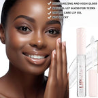 clear Lip Gloss Lip Plumper Gloss Tinted Lipgloss Lip Oil Teens Moisturizing Lipstick Lip Balm High Shine And Vegan Plumping Lip Gloss For Women Girls Long-Lasting Dry Lip Care 01