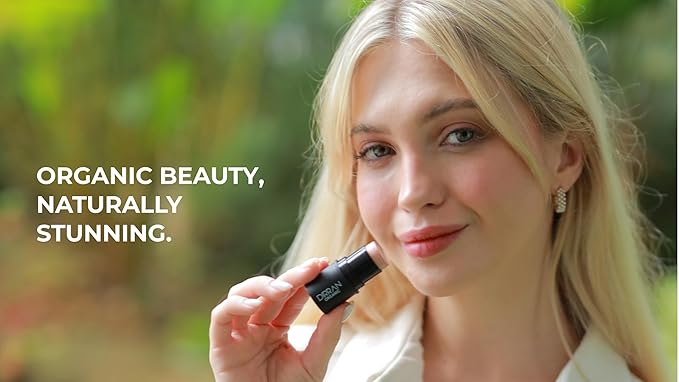 3 in 1 Natural Ingredient 90% Organic Blusher Stick For Lips, Eyes, & Cheeks, Hydration And Natural Beauty Apply directly And Blend With Fingertips, Small Enough to Carry (PINK BLOSSOM)