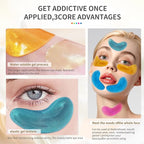 Premium Under Eye Patches, Gel Eye Patches Hydrating & Refresh for Puffy Eyes, Under Eye Bags & Dark Circles, Natural Collagen Eye Gels Pads, Crystal Anti-Aging Eye Mask (Light blue)