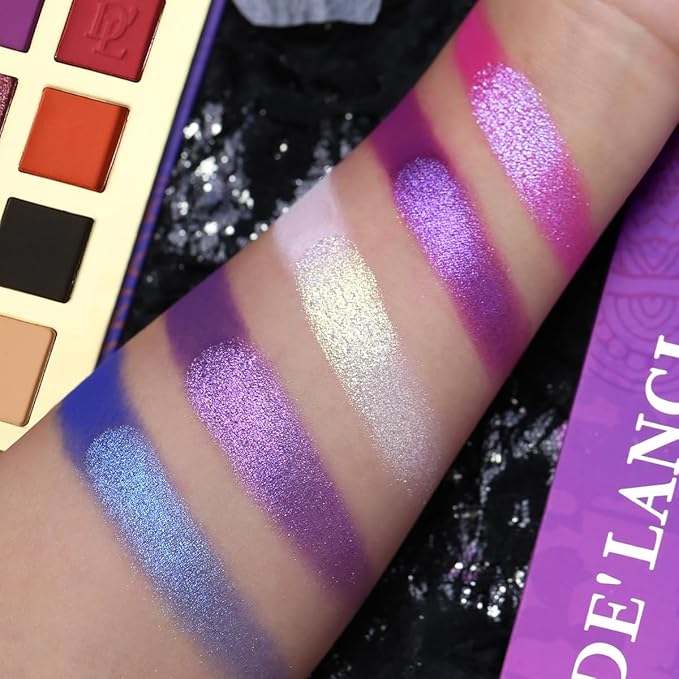 Large Eyeshadow Palette for Makeup Beginners, DE'LANCI Big Colorful All In One Makeup Palette for Stage Makeup, Blush Highlighter Contour Full Highly Pigmented Makeup Pallet Teen Holiday Gifts