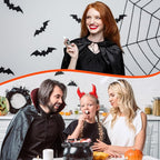 80 Pcs Halloween Lip Balm Ghost Spiderweb Skull Bat Lip Moisturizers for Halloween, 4 Styles