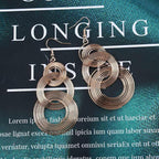 Punk Exaggerated Circle Drop Earring Long