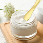 VOCOSTE 3 Pcs Makeup Spatula Mini Spoon, Eye Cream Massage Sticks Beauty Scoop, for Facial Cosmetic Face Cream, Zinc Alloy Heart Shape 2.36"x0.49", Gold Tone