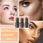 3 PCS Cream Contour Blush Stick,Long Lasting Waterproof for Women