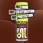 NYX PROFESSIONAL MAKEUP Fat Oil Lip Drip, Moisturizing, Shiny and Vegan Tinted Lip Gloss - Livin the Cream (Dusty Brown)