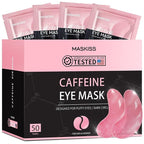 Under Eye Patches (50 Pairs), Caffeine Eye Masks for Dark Circles Puffy Eyes Undereye Bags, Collagen Eye Patches for Wrinkles and Puffiness, Skin Care Gift for Her