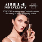 LUMINESS Dual-Sided Angled Buffing Brush - Cruelty-Free Synthetic Bristles Ideal for Foundation & Primer - Soft Fibers Gives Silky Touch on Skin & Creates Flawless Base with Perfect Finish