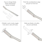 Tweezerman Stainless Steel Facial Razor