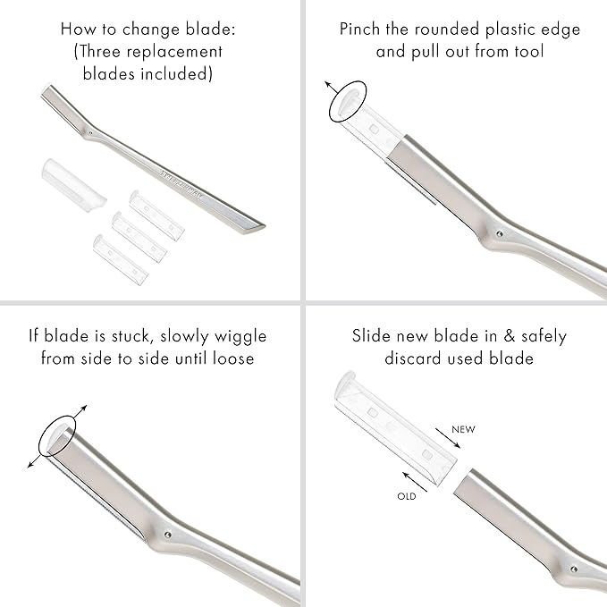 Tweezerman Stainless Steel Facial Razor