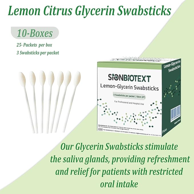 Lemon glycerin swabs (750 count