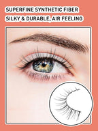 Lashes Short Eyelashes 10MM Natural Lashes Wispy Thin Band Strip Lashes Short Eyelashes Natural Look 3D Volume Lashes 7 Pair Fake Lashes Siligli