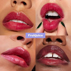 Kosas Wet Lip Oil Gloss - Hydrating Lip Plumping Treatment with Hyaluronic Acid & Peptides, Non-Sticky Finish (Fruitjuice)