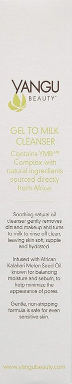 Gel to milk cleanser