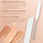 DAGEDA Stainless Steel Makeup Spatula Set, Makeup Mixing