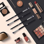 MSQ Eye Makeup Brushes 12pcs Eyeshadow Makeup Brushes Set with Soft Synthetic Hairs & Real Longer Wood Handle for Eyeshadow, Eyelash,Eyebrow, Eyeliner, Blending, Conclear(Black)