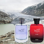 RASASI Hawas For Him & Hawas Fire Eau De Parfum Sprays 100ML (3.4 OZ) Unleash Your Power With Fresh, Intense Notes & Embrace Lasting, Refined Masculine Scents. (BUNDLE)