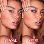 Face Glitter Blush Shimmer Waterproof Highlighter Blusher Powder,Facial Contour Corrector Long Lasting Glitter Illuminator Highlighter Palette Shimmer Highlight Makeup Palette(04#)