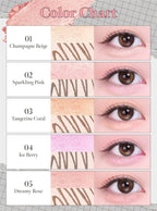 CORALHAZE Idol AEGYO-SAL Maker 02 Sparkling Pink, 2-in-1 Under-Eye Highlighter and Contour Liner for Bright, Voluminous Eyes, Long-Lasting, Smudge-Proof Shimmer Stick with Natural Glow, Korean Beauty