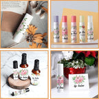 OLYCRAFT 100Pcs 4 Styles Flower Lip Supplies